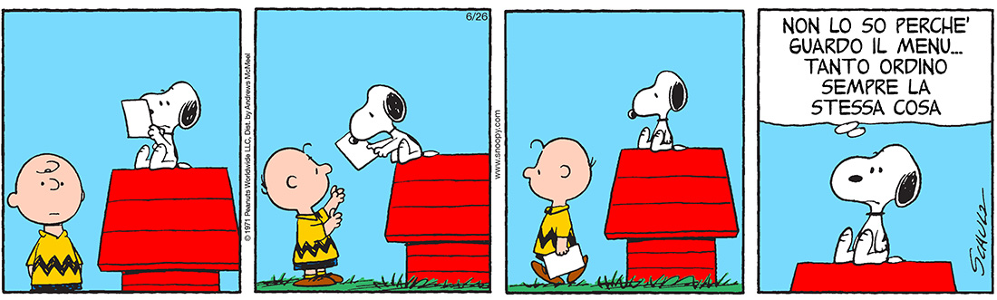 Peanuts 2018 giugno 26