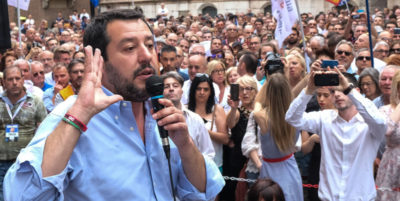 Salvini a Vincenza,basta in centro con giacca antiproiettile