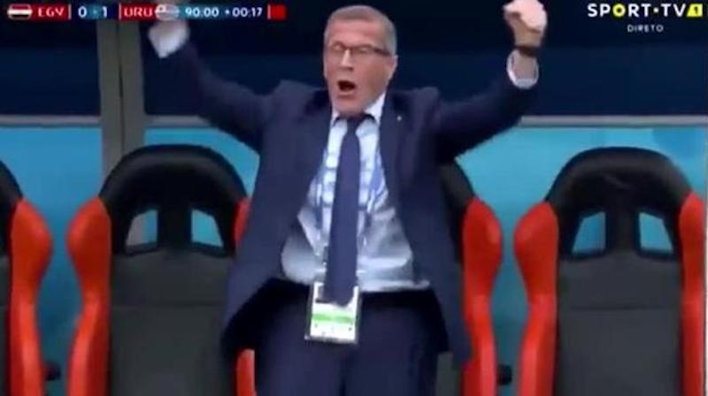 L’esultanza di Óscar Tabárez di cui stanno parlando tutti