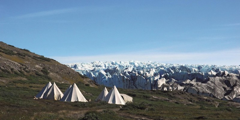 Un accampamento nella zona orientale tra Aasivissuit a Nipisat, in Groenlandia
(© Ólafur Rafnar Ólafsson - UNESCO)