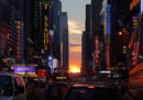 Le solite bellissime foto del “Manhattanhenge”