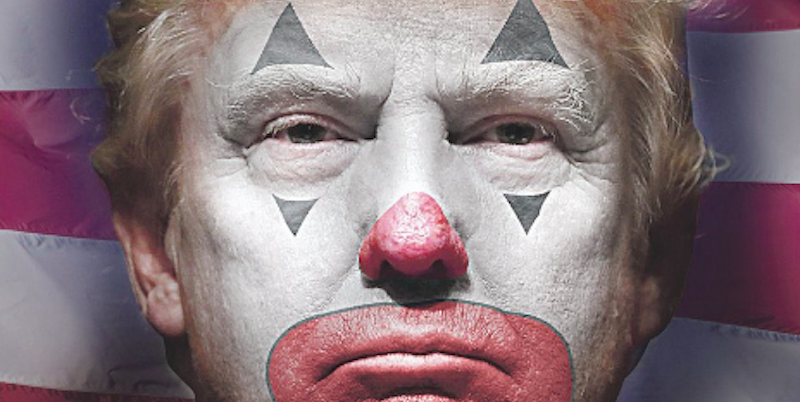 La prima pagina del Daily News con Trump truccato da clown