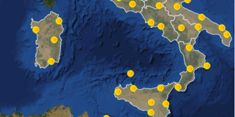 Le previsioni meteo per domani, sabato 14 luglio