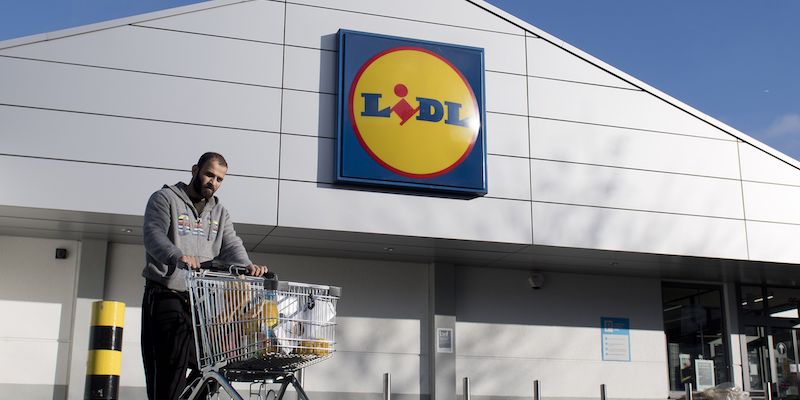 Un supermercato Lidl nel sud di Londra, il 10 gennaio 2018 (JUSTIN TALLIS/AFP/Getty Images)