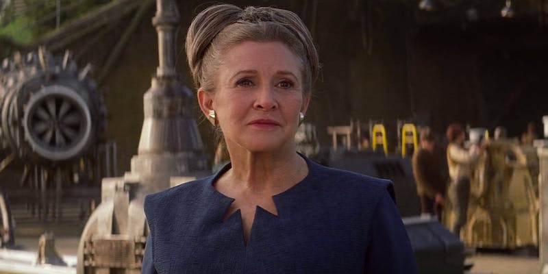 Carrie Fisher, morta due anni fa, sarà presente in alcune scene del prossimo film di Star Wars