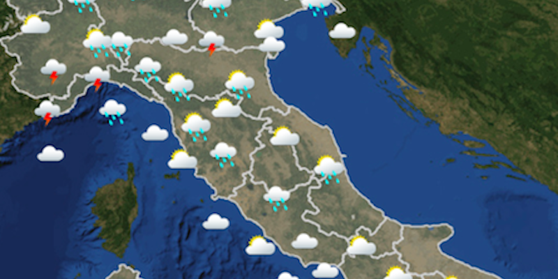 Le previsioni meteo per lunedì 16 luglio