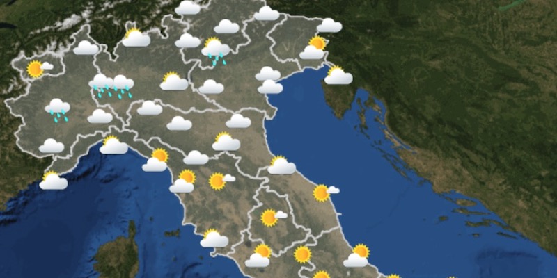 Le previsioni meteo per martedì 10 luglio