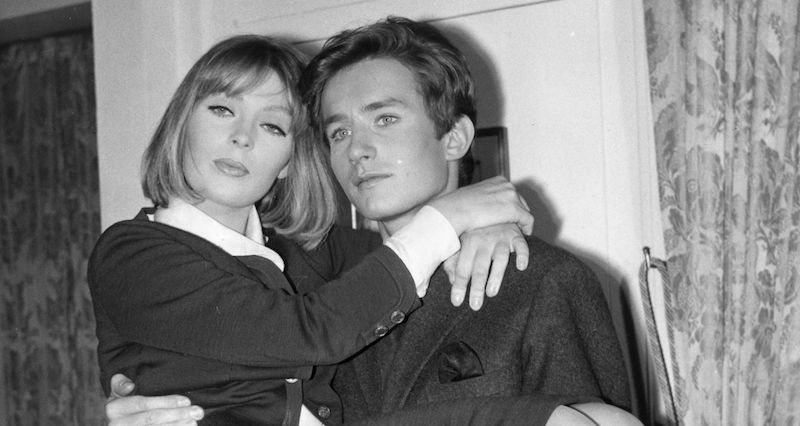 Nico e Jean Sobiezki, fidanzato di Dalida, nel 1962 
(Keystone/Getty Images)