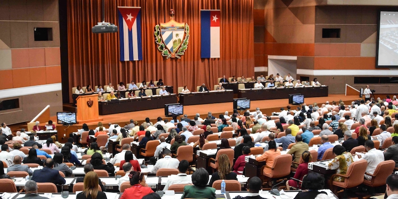 L'assemblea nazionale cubana, il 2 giugno 2018 (STR/AFP/Getty Images)