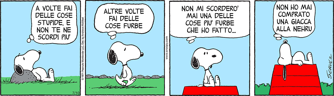 Peanuts 2018 luglio 10