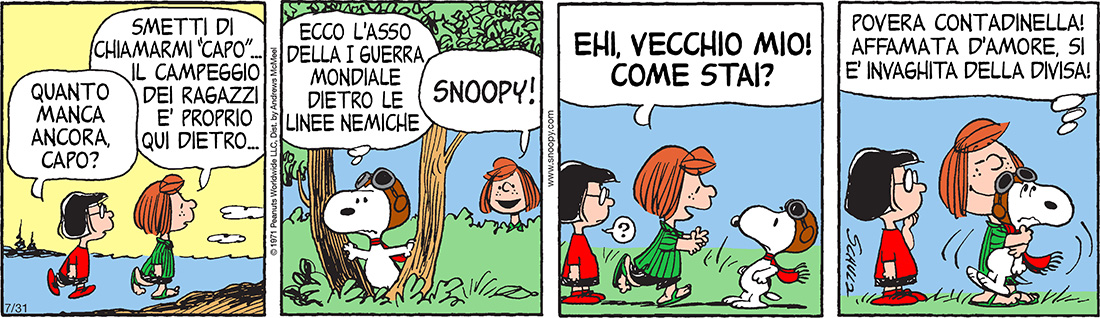 Peanuts 2018 luglio 31