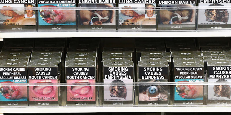 Sigarette in vendita a Sydney, in Australia, il primo agosto 2013 (Cameron Spencer/Getty Images)