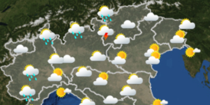 Le previsioni meteo per lunedì 6 agosto
