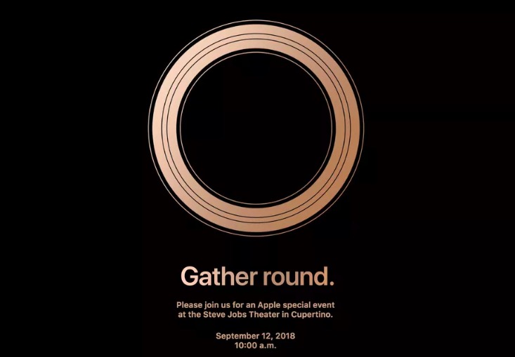 L'invito diffuso da Apple per il suo evento del 12 settembre 2018