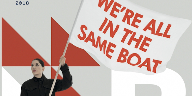 Il manifesto per la Barcolana di Marina Abramovich che non piace al Comune di Trieste