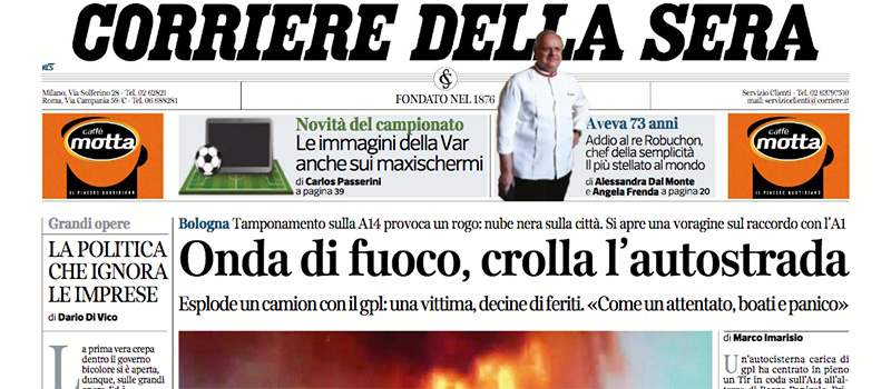 Le prime pagine di martedì 7 agosto 2018