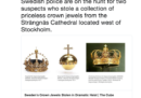 Sono stati rubati tre gioielli della famiglia reale svedese dalla cattedrale di Strängnäs
