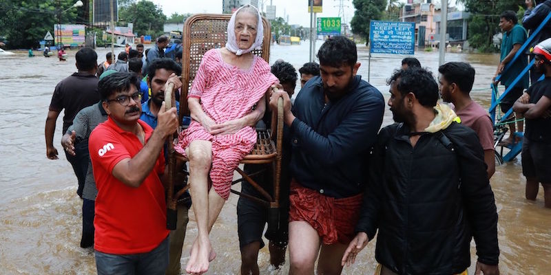 Ernakulam, nello stato del Kerala, 10 agosto 2018

(AFP/Getty Images)