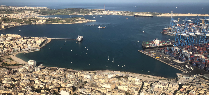 Il Malta Freeport a Birzebbugia. (Dan Kitwood/Getty Images for the Daphne Project )