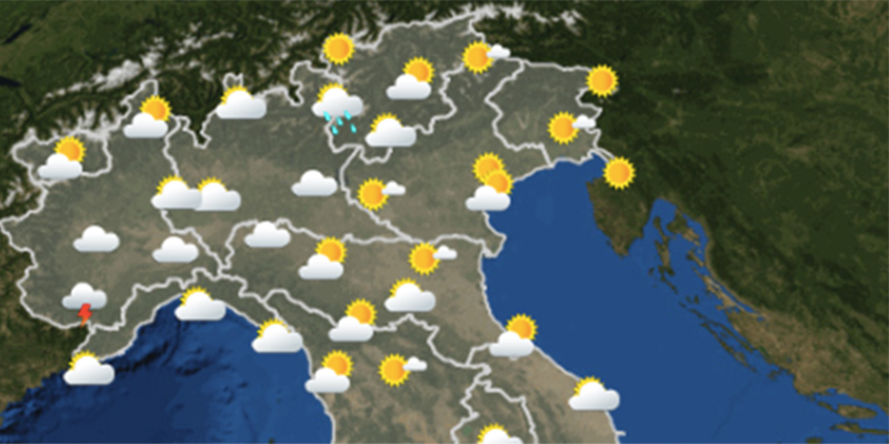 Le previsioni meteo per sabato 4 agosto