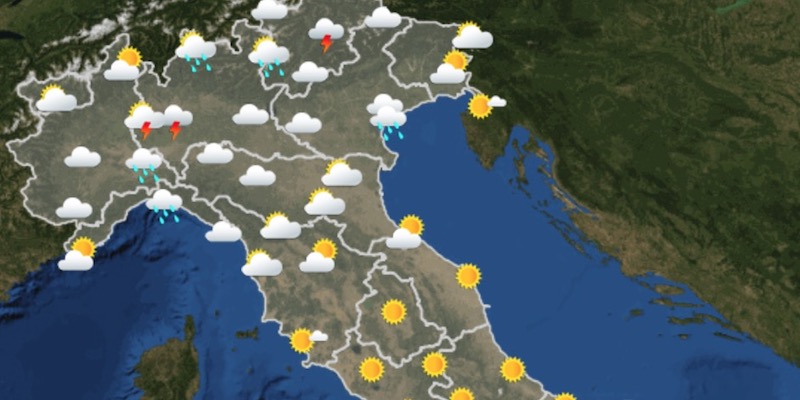 Le previsioni meteo per venerdì 10 agosto