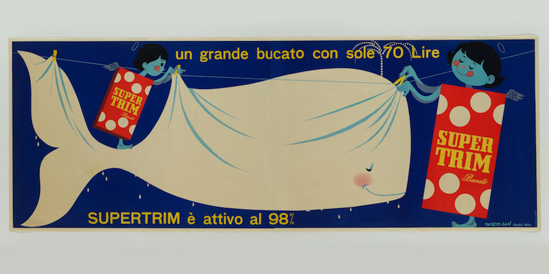 Gian Carlo Rossetti per Studio Stile, Supertrim, 1950-1959 (fondo blu/balena)