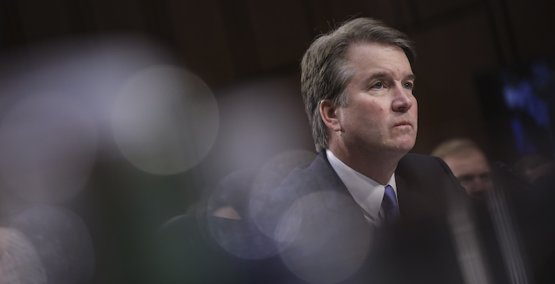 Brett Kavanaugh durante un'audizione della Commissione Giustizia del Senato (Drew Angerer/Getty Images)