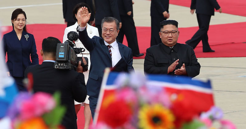 (Pyeongyang Press Corps/Getty Images)