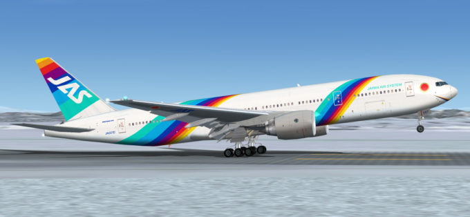 Il JAS 777 è popolare anche tra chi vola con le simulazioni