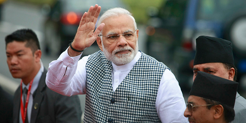 Il primo ministro dell'India, Narendra Modi (AP Photo/Bikram Rai)
