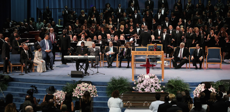 L'esibizione di Stevie Wonder. (Scott Olson/Getty Images)