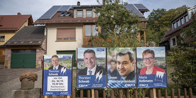Manifesti elettorali della CSU a Rechenbuch (Thomas Lohnes/Getty Images)