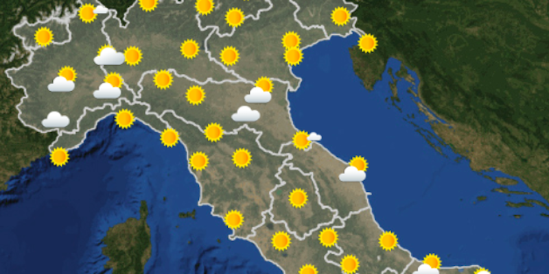 Le previsioni meteo di domani, giovedì 25 ottobre