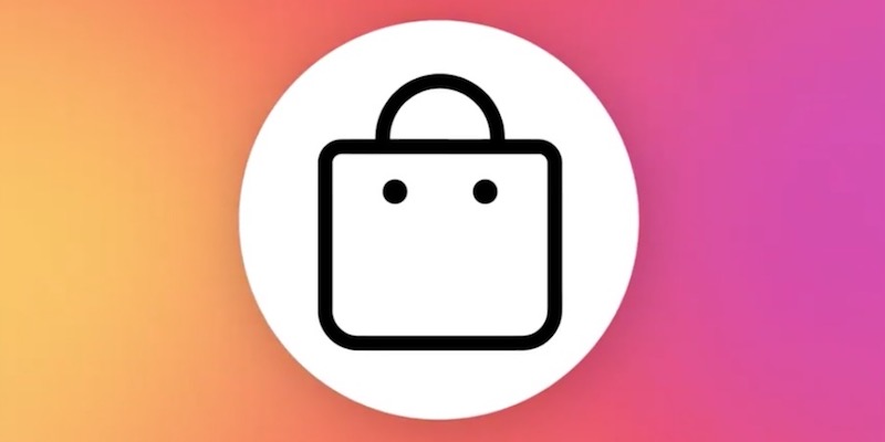 L'icona che indica i post su Instagram attraverso cui si può fare shopping