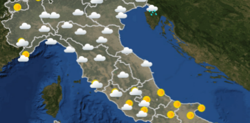Le previsioni del tempo di domani, venerdì 26 ottobre