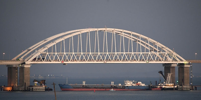 Il ponte di Kerč’, 25 novembre 2018 (AP Photo)