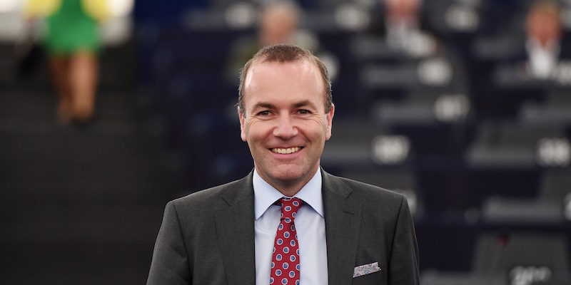 Manfred Weber è il candidato del Partito Popolare Europeo alla presidenza della Commissione Europea. (FREDERICK FLORIN/AFP/Getty Images)