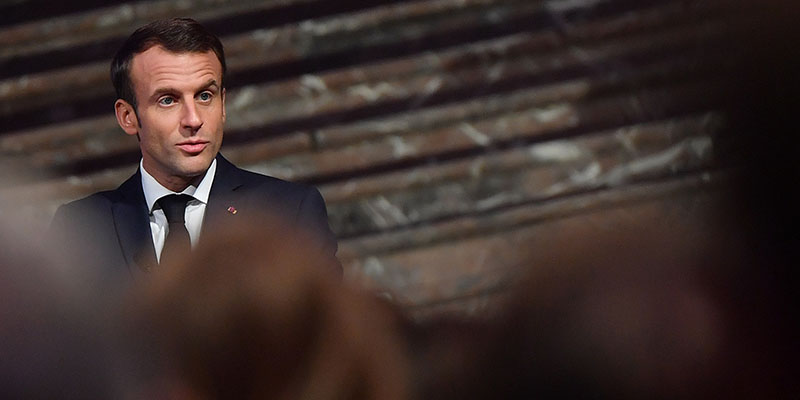 Emmanuel Macron a Bruxelles, 20 novembre 2018 (EMMANUEL DUNAND/AFP/Getty Images)