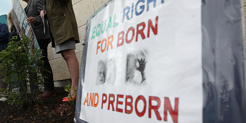 Un cartello contro l'aborto, Washington, DC, maggio 2017
(Alex Wong/Getty Images)