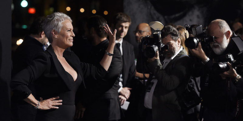 Jamie Lee Curtis alla prima di Halloween a Los Angeles, 17 ottobre 2018
(Chris Pizzello/Invision/AP)