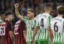Il Milan ha pareggiato 1-1 con il Betis Siviglia nel quarto turno dei gironi di Europa League