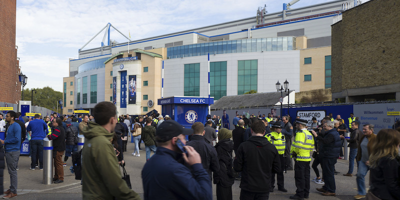Lo Stamford Bridge di Londra prima di una partita in casa del Chelsea (Cal Sport Media via AP Images)
