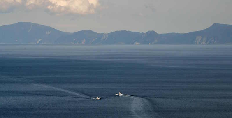 Il mare tra l'isola di Hokkaido e le isole Kuril (NOGI/AFP/Getty Images)