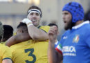 L'Italia di rugby ha perso 26-7 contro l'Australia nel suo penultimo test match autunnale