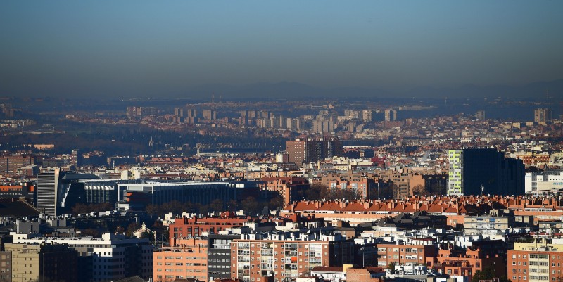 Lo smog sopra Madrid (PIERRE-PHILIPPE MARCOU/AFP/Getty Images)