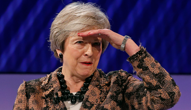 La prima ministra britannica Theresa May. (ADRIAN DENNIS/AFP/Getty Images)