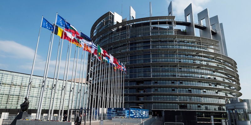 Il Parlamento Europeo a Strasburgo, in Francia. (SEBASTIEN BOZON/AFP/Getty Images)