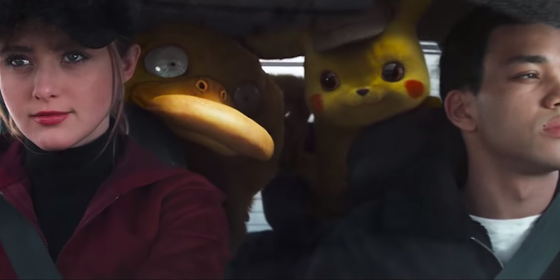 Una scena tratta dal trailer di "Pokemon:Detective Pikachu" (Warner Bros.)