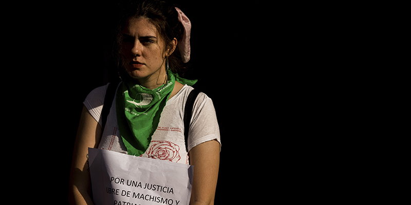 Sciopero delle donne a Buenos Aires, Argentina, 5 dicembre 2018 (AP Photo/Tomas F. Cuesta)