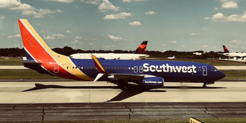 Un aereo della Southwest Airlines (DANIEL SLIM/AFP/Getty Images)